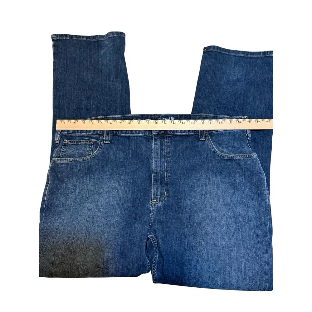 Carhartt Relaxed Fit Jeans Mens 42x34 Blue Denim Medium Wash ‎ (42x32 Actual) - Picture 4 of 7